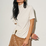 Sequin Lace Mini Skirt