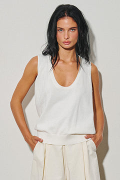 Tank Top With Scoop Neck Sweater