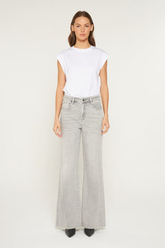 Mica - Super High Wide Leg With Raw Hem