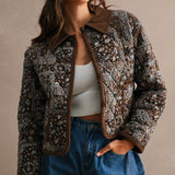 Paisley Collar Bomber Jacket