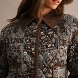 Paisley Collar Bomber Jacket