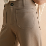 Ponte Fabric Crop Pants