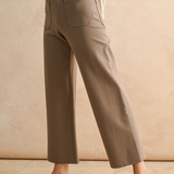 Ponte Fabric Crop Pants