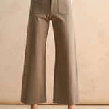Ponte Fabric Crop Pants