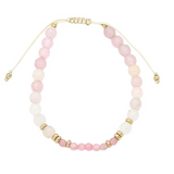 Beaded String Bracelet - pink multi, womens bracelet collection