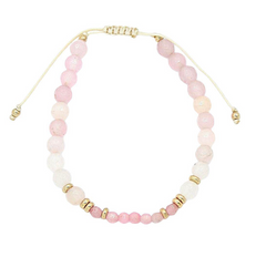 Beaded String Bracelet - pink multi, womens bracelet collection