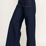 Wide Leg Pant - Dark Blue, Women's Pants Collection