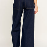 Wide Leg Pant - Dark Blue, Women's Pants Collection