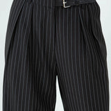 Pinstripe Straight Leg Pant