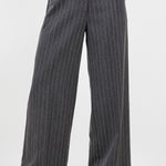 Rhinestone Pinstripe Trousers - charcoal, womens pants/matching set collection