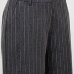 Rhinestone Pinstripe Trousers - charcoal, womens pants/matching set collection