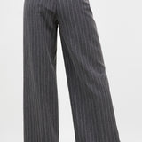 Rhinestone Pinstripe Trousers - charcoal, womens pants/matching set collection
