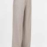 Rhinestone Pinstripe Trousers - taupe, womens pants/matching set collection