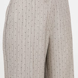 Rhinestone Pinstripe Trousers - taupe, womens pants/matching set collection