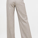 Rhinestone Pinstripe Trousers - taupe, womens pants/matching set collection