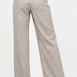 Rhinestone Pinstripe Trousers - taupe, womens pants/matching set collection