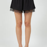 Side Lace Trim Short