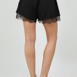 Side Lace Trim Short