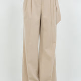 Straight Leg Trouser With Belt - tan, womens pants collection