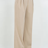 Straight Leg Trouser With Belt - tan, womens pants collection