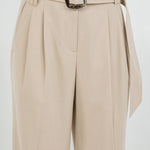 Straight Leg Trouser With Belt - tan, womens pants collection