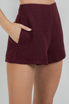 Tweed Mini Shorts