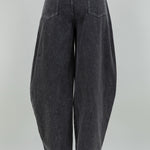 Barrel Leg Pant - black, womens pant/matching set collection