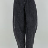 Barrel Leg Pant - black, womens pant/matching set collection