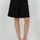 Knee Length Suede Bermuda Short
