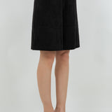 Knee Length Suede Bermuda Short