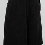 Knee Length Suede Bermuda Short