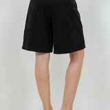 Knee Length Suede Bermuda Short