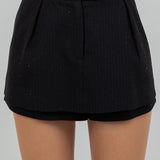 Rhinestone Pinstripe Skirt