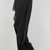 Trousers With Chiffon Skirt Overlay
