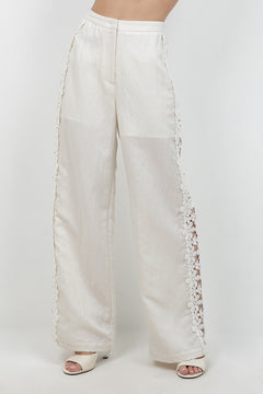 Straight Leg Trouser With Side Trim