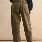 Washed Corduroy Barrel Pant - olive, womens pants collection