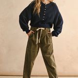 Washed Corduroy Barrel Pant - olive, womens pants collection