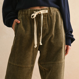 Washed Corduroy Barrel Pant - olive, womens pants collection