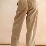 Washed Corduroy Barrel Pant - tan, womens pants collection
