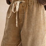 Washed Corduroy Barrel Pant - tan, womens pants collection