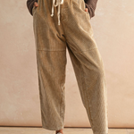 Washed Corduroy Barrel Pant - tan, womens pants collection