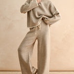 Wide Leg Sweater Pant - mocha, womens pant/matching set collection