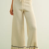 Ruffle Hem Knit Pant