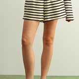 Textured Stripe Shorts
