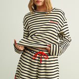 Textured Stripe Shorts