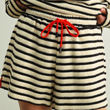Textured Stripe Shorts