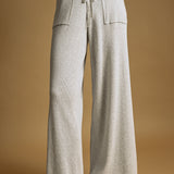 Straight Leg Ribbed Knit Pant