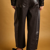 Contrasted Denim Pant