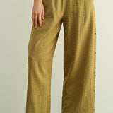 Embroidered On Side Pant