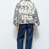 Fleece Paisley Zip Up